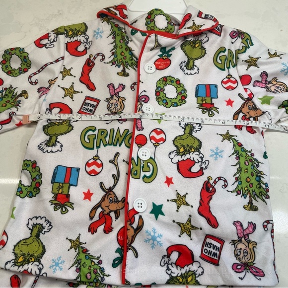 Dr. Seuss The‎ Grinch Sleepwear Pj Set Size 2T NWT - Picture 8 of 11